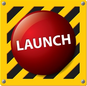 Launch button vector